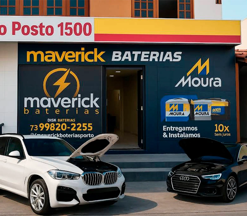 Baterias em Porto Seguro dentro do posto 1500 Bahia